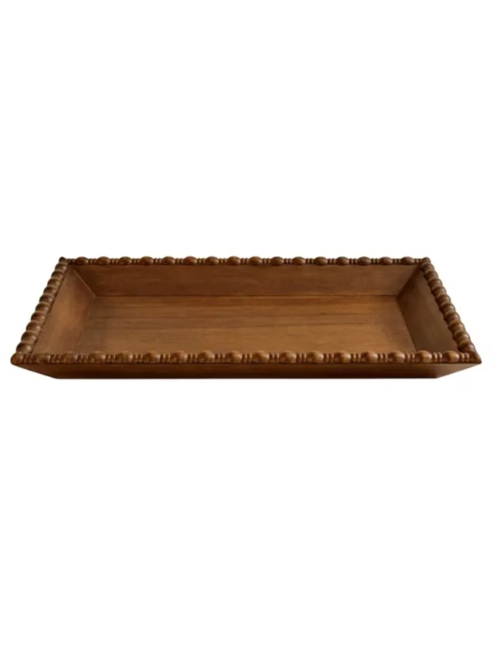 The Pioneer Woman Home Brown Beaded Edge Rectangular Kitchen Dining Serving Tray